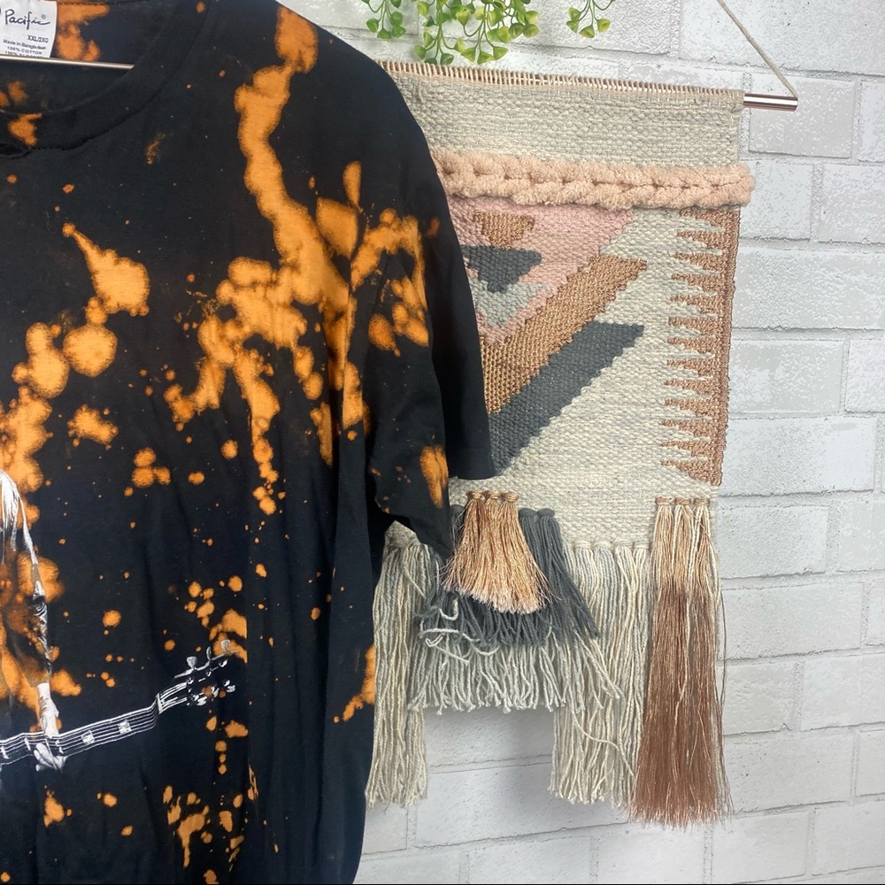 Slash Custom Distressed Bleached Graphic Band Tee - image 2